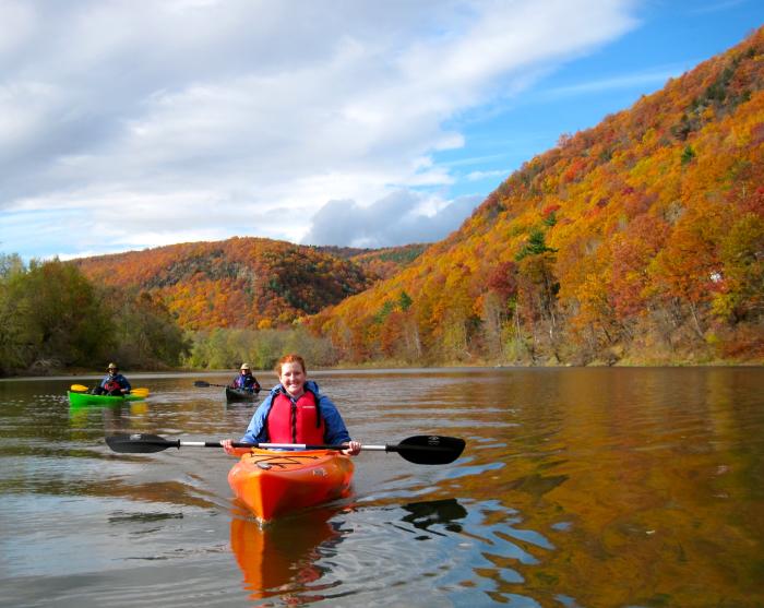 Chemung River in Fall