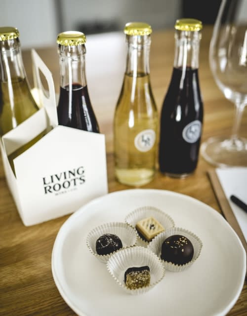 Living Roots Chocolate & Wine Pairing